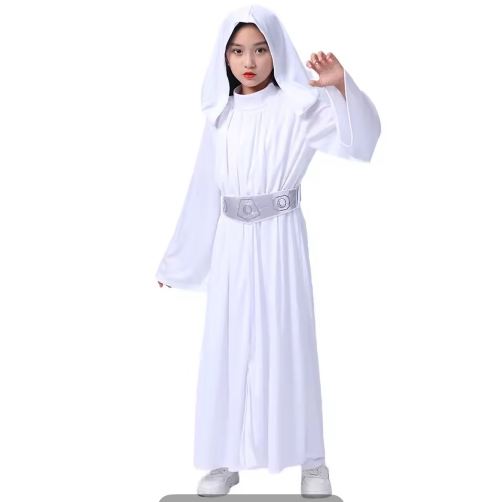 Star Wars Princess Leia Kids White Hooded Costume